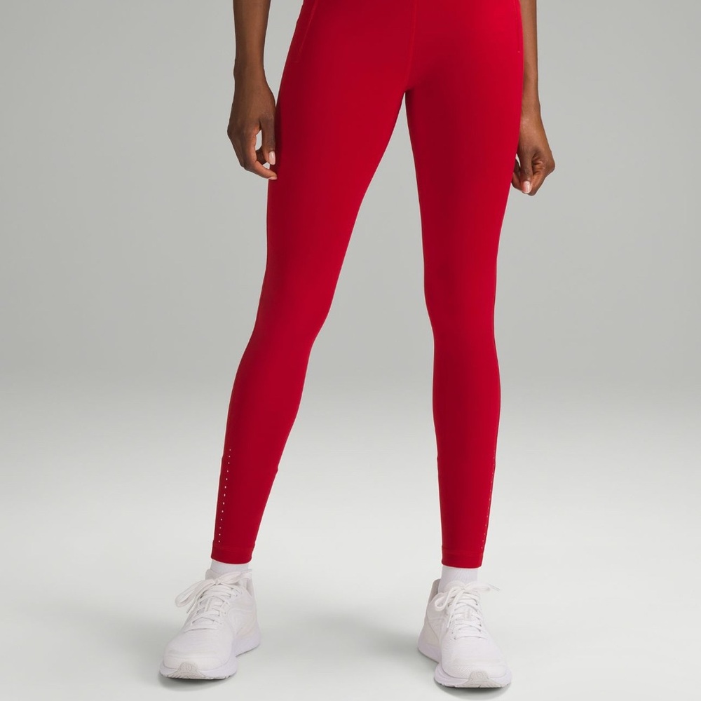 Lululemon Swift Speed 28” Red Leggings